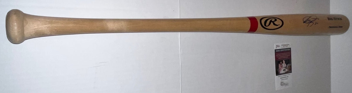 Ryan McMahon New York Yankees signed Full Size Rawlings Bat autographed JSA