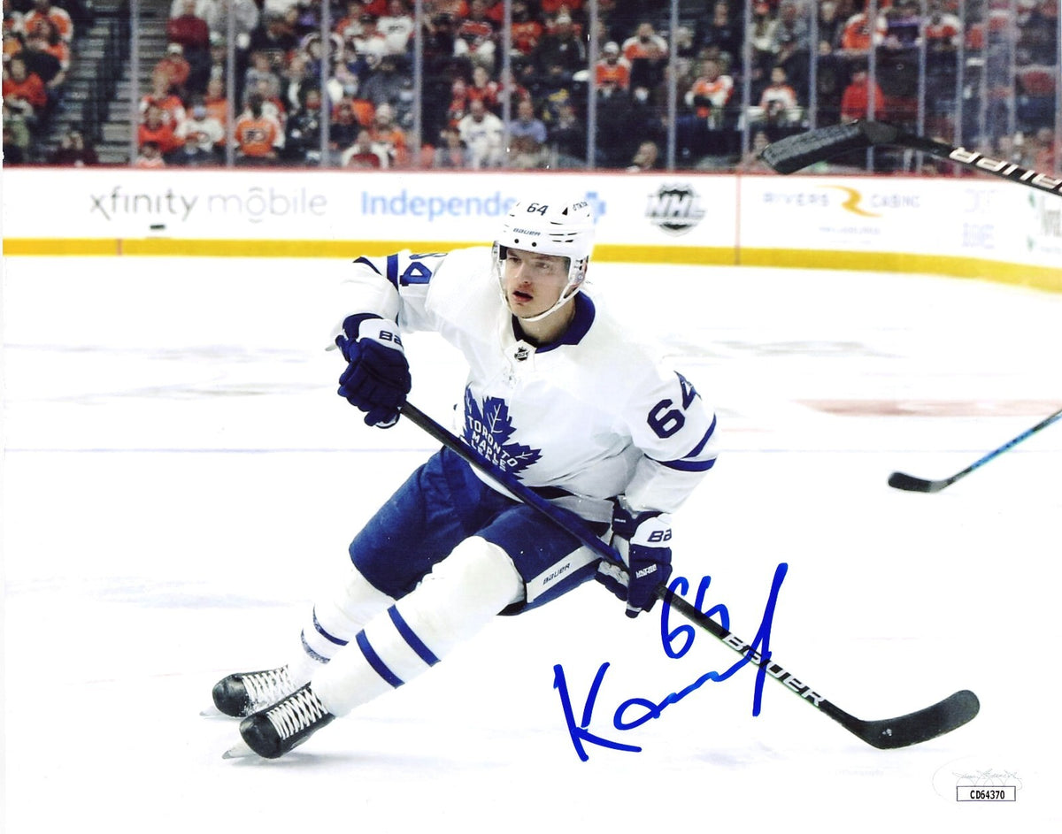 David Kampf signed Toronto Maple Leafs 8x10 photo autographed JSA