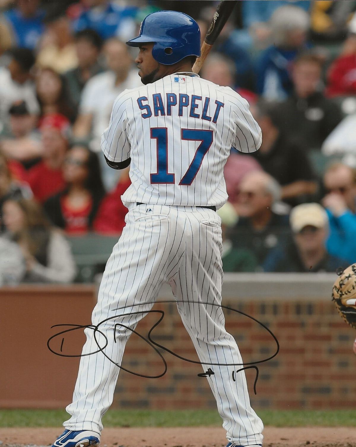 Dave Sappelt signed Chicago Cubs 8x10 photo autographed