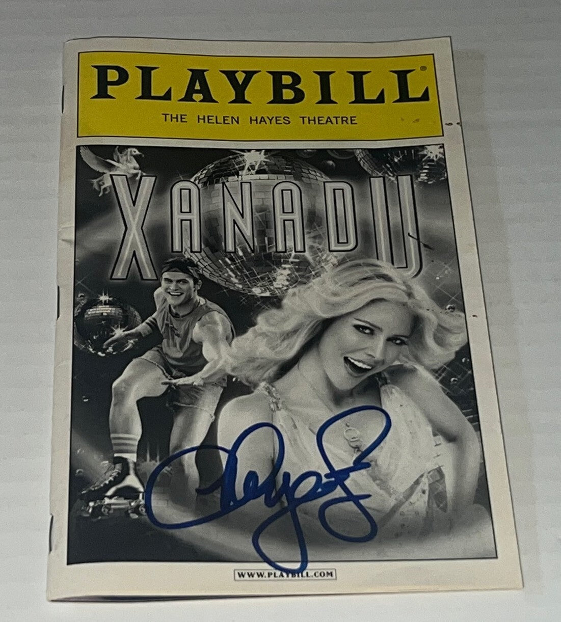 Cheyenne Jackson Actor Singer signed Xanadu Playbill autographed #1