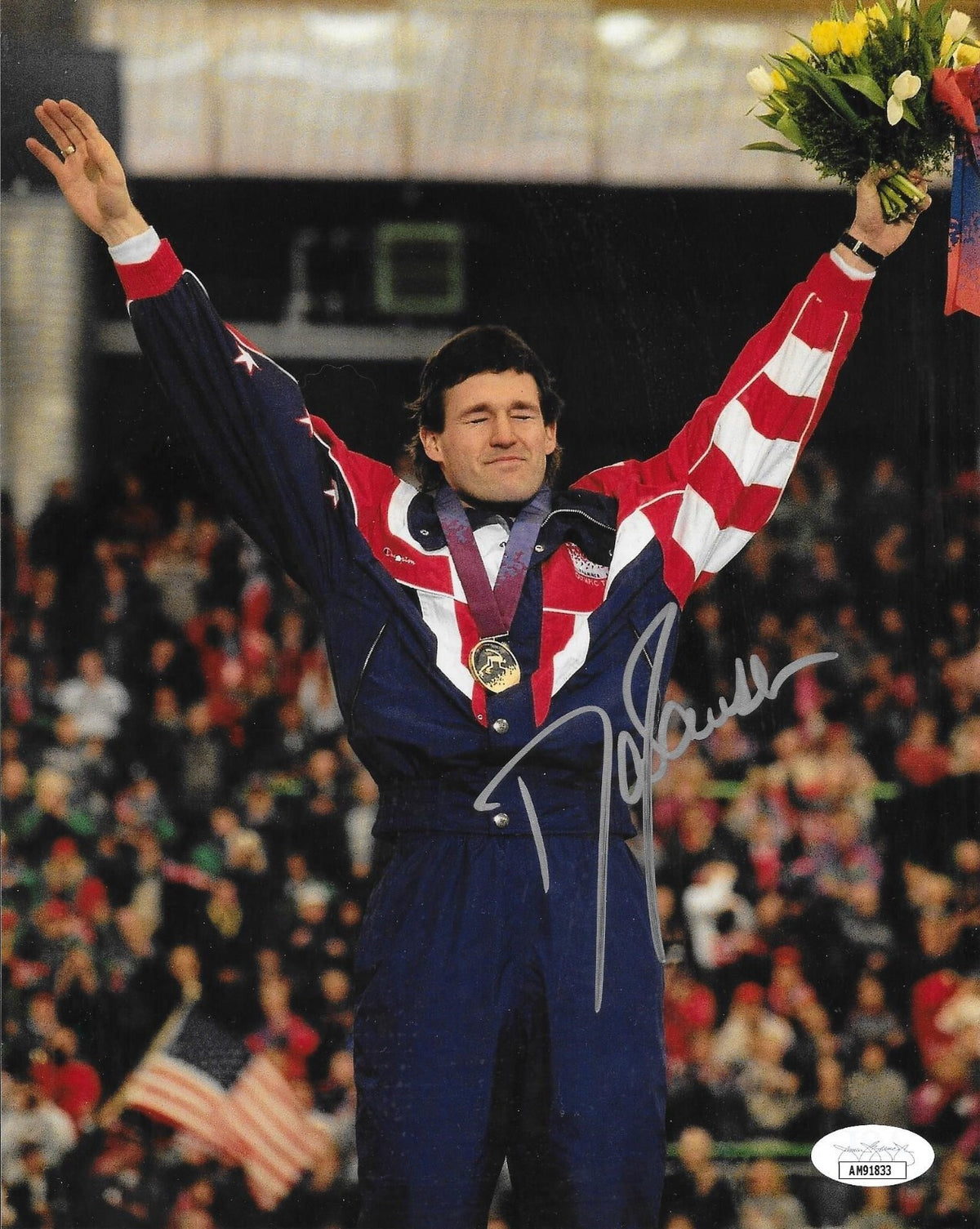 Dan Jansen USA Gold Speed Skater signed 8x10 photo autographed Olympics 6 JSA