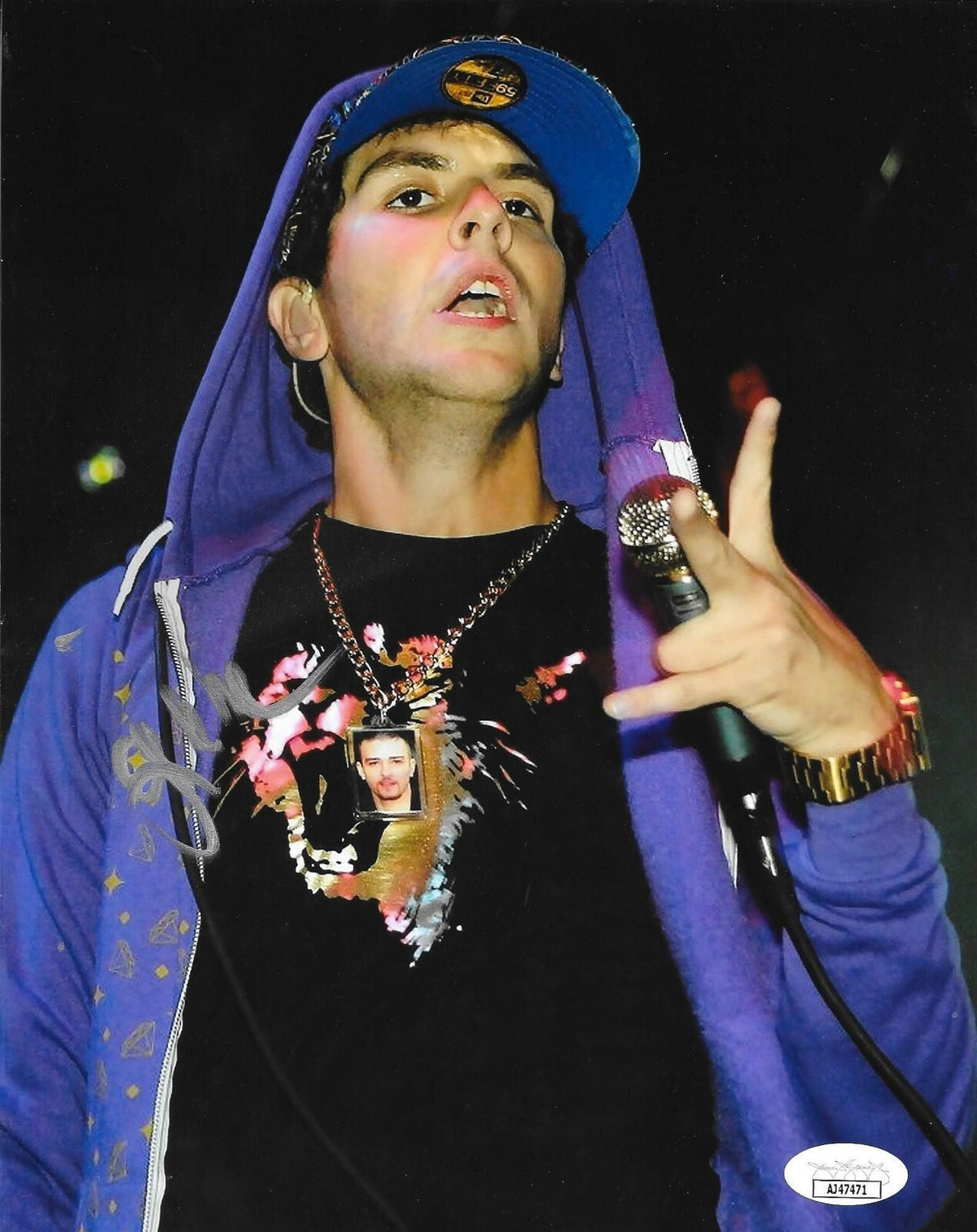 Gabe Saporta Cobra Starship signed 8x10 photo autographed 2 JSA COA