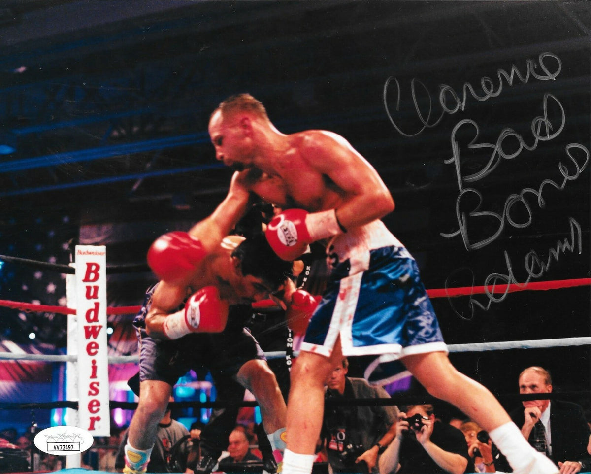 Clarence Adams Bones signed Boxing 8x10 photo autographed 4 JSA