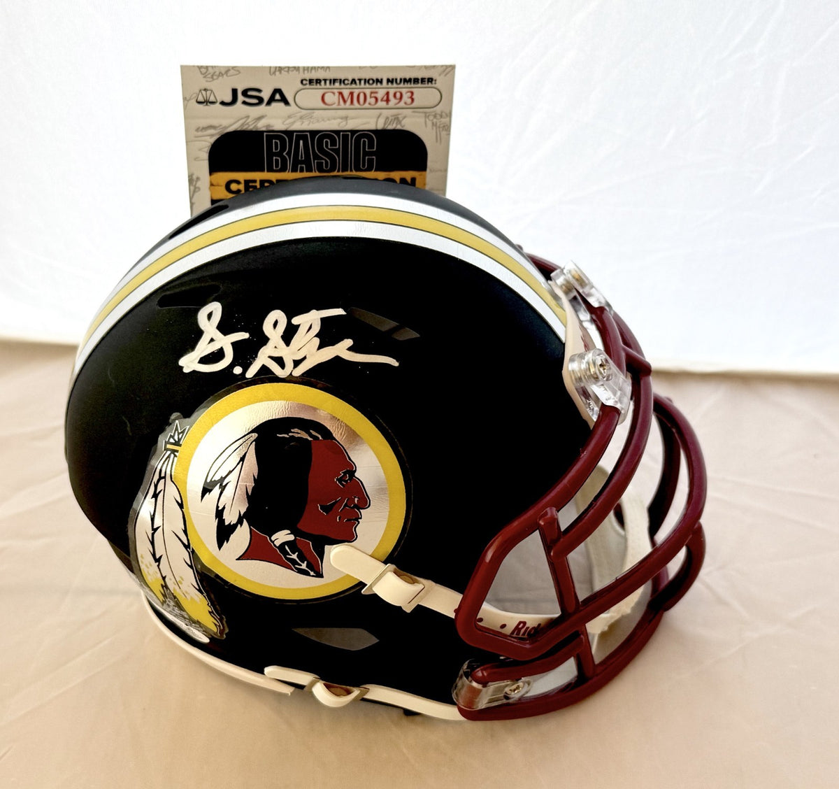 Sonny Styles Washington Commanders signed Redskins Custom mini helmet JSA