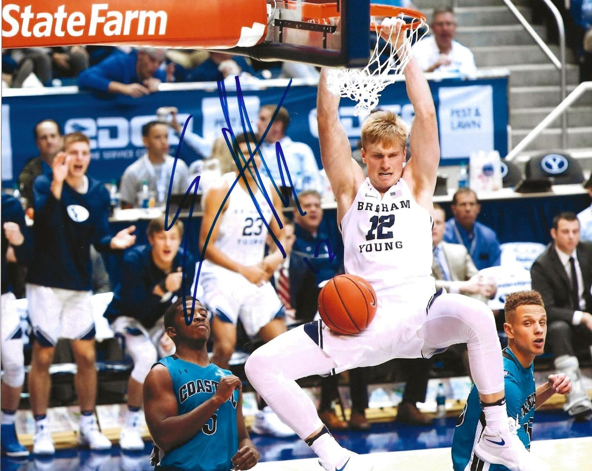 Eric Mika signed BYU Cougars 8x10 photo autographed