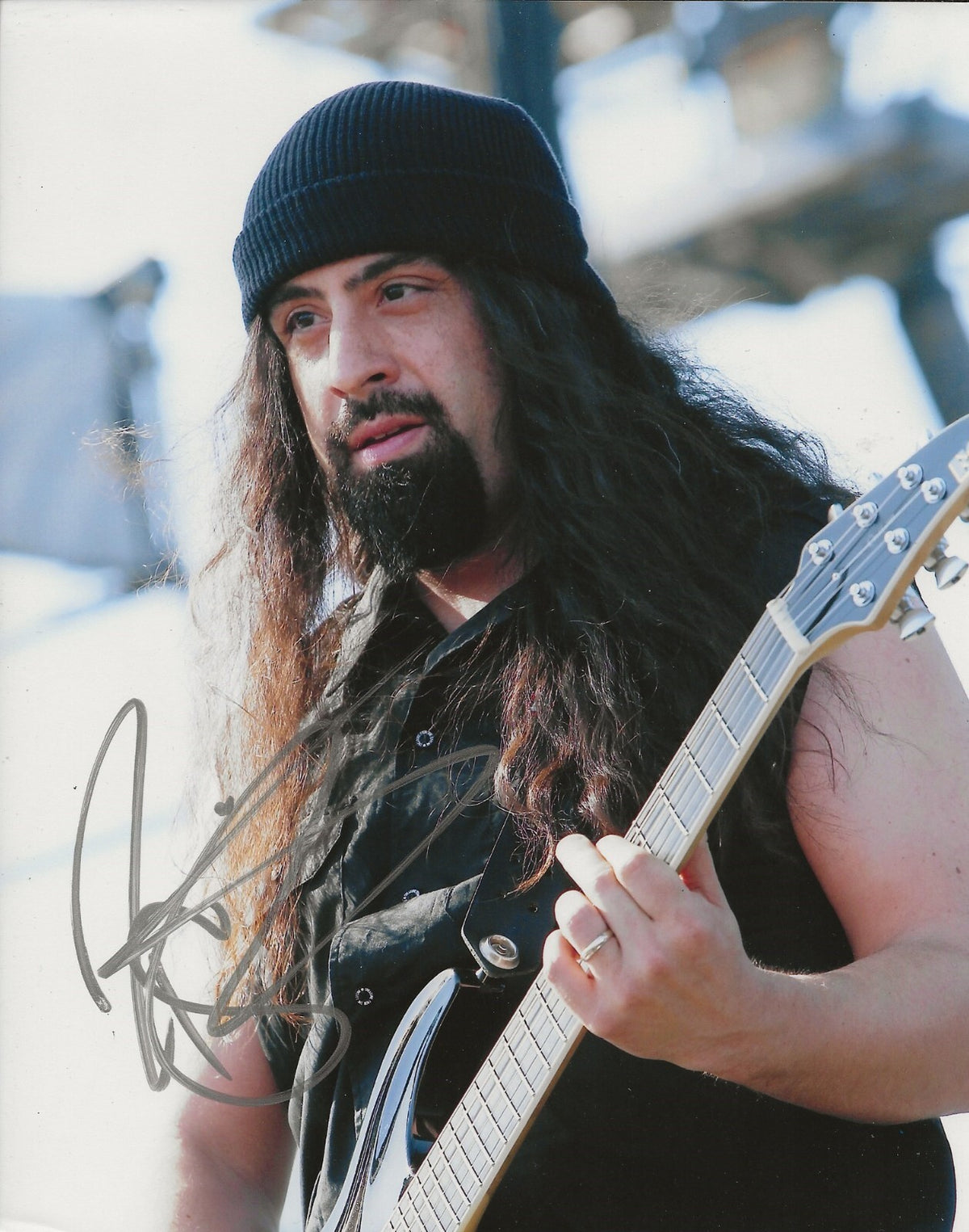 Rob Caggiano Anthrax signed 8x10 photo autographed #1