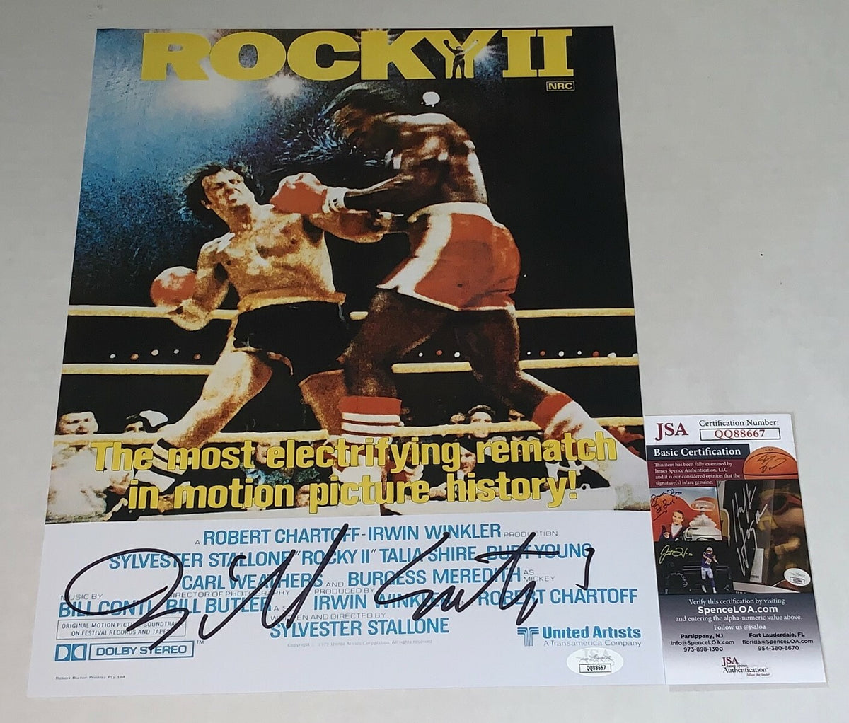 Bill Conti Composer signed Rocky II 11x14 photo autographed JSA Certified