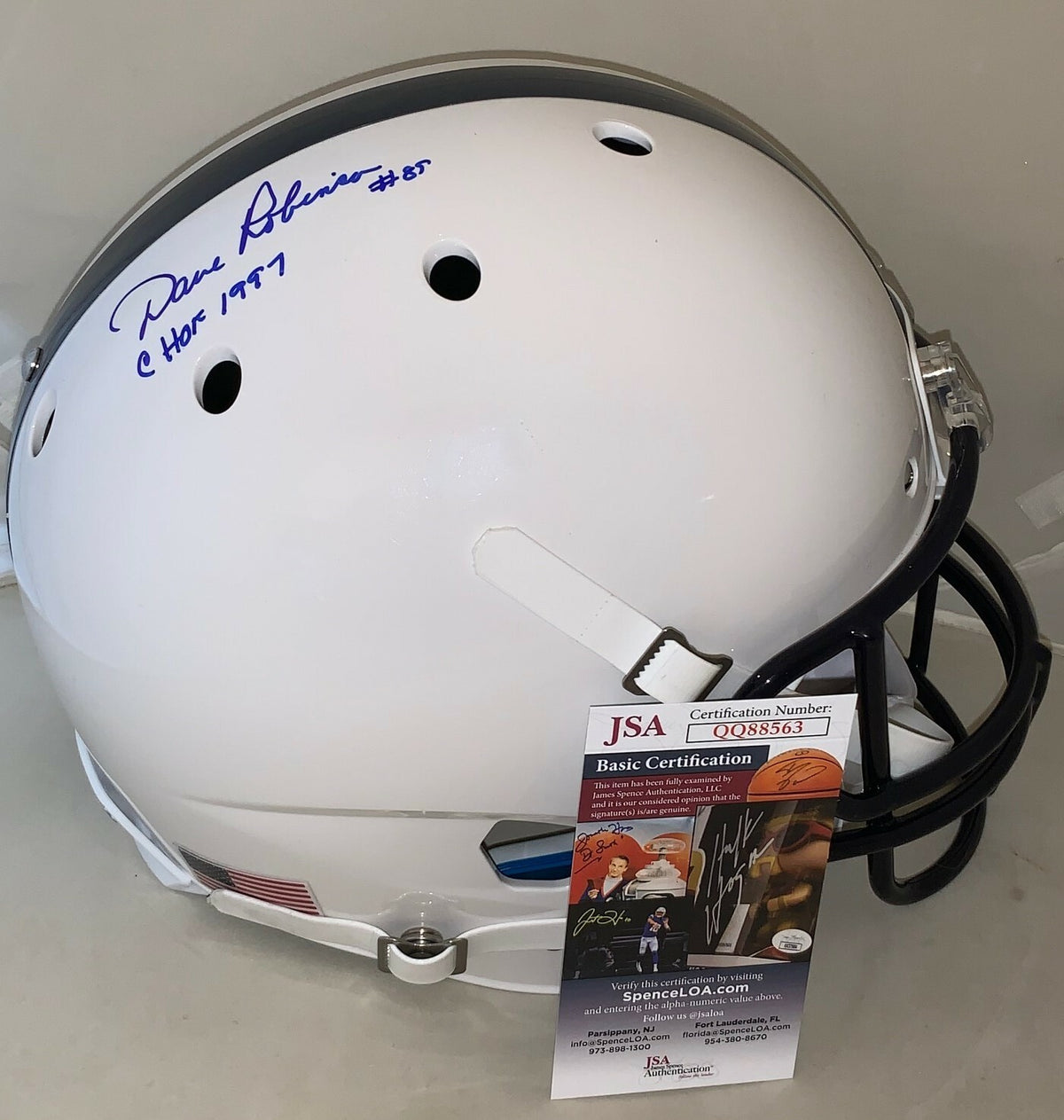 Dave Robinson Packers signed Penn State Nittany Lions F/S Helmet W/ CHOF JSA