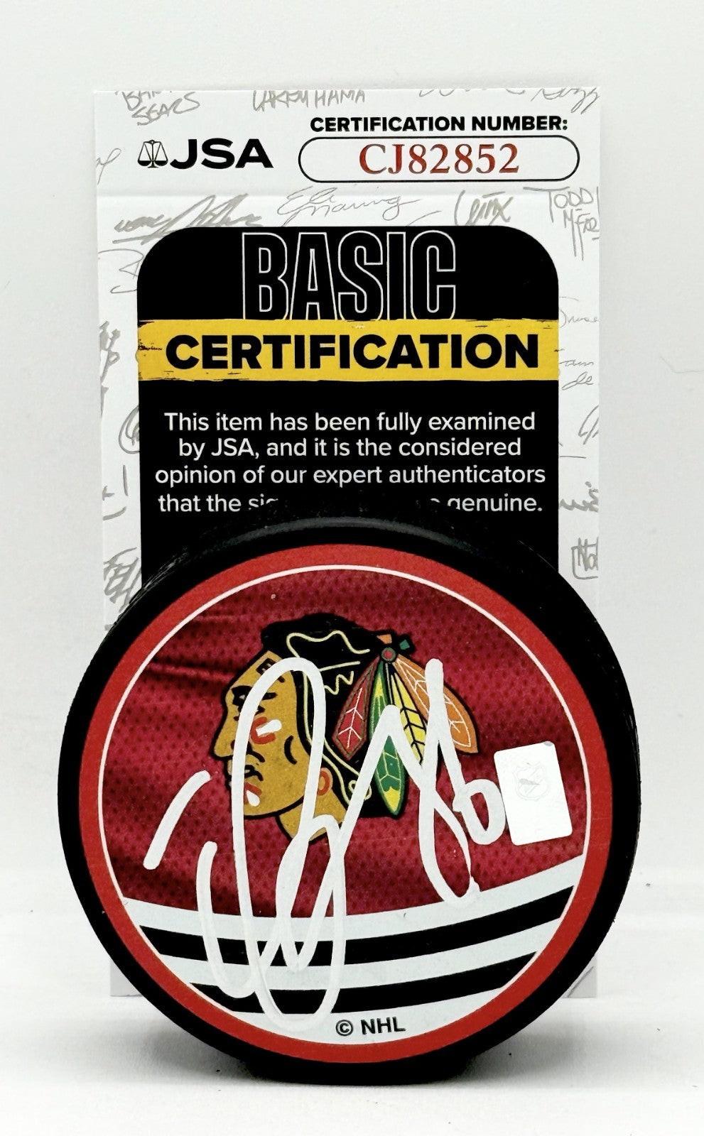 Teuvo Teravainen signed Chicago Blackhawks Reverse Retro Puck autographed JSA