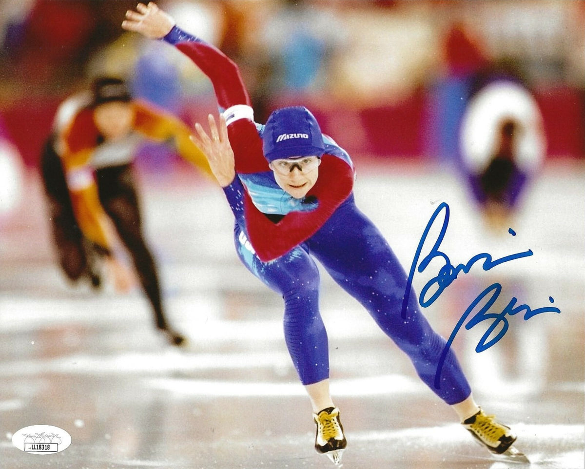 Bonnie Blair USA Speed Skating signed 8x10 photo Olympic Gold autographed 7 JSA