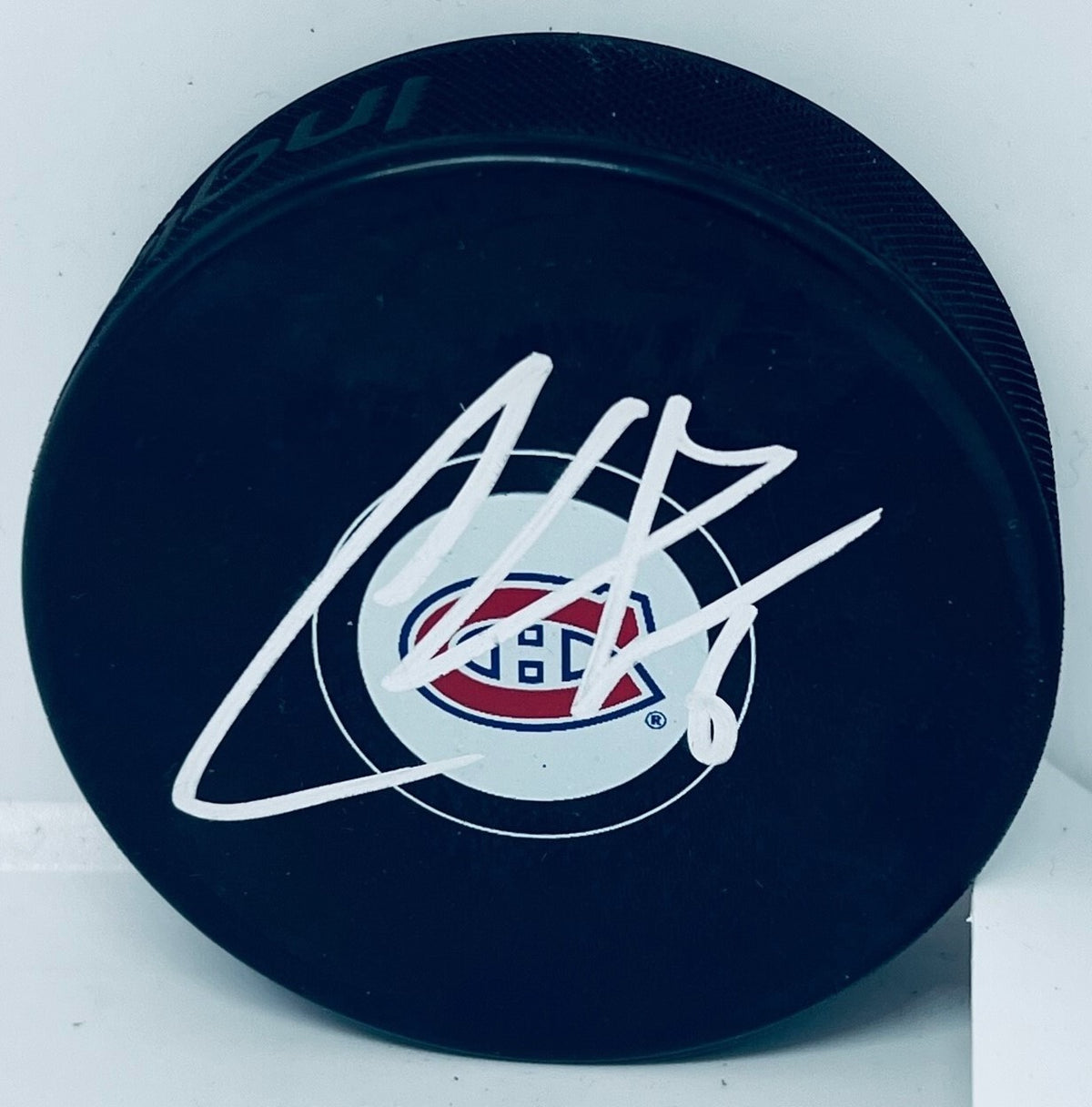 Chris Wideman signed Montreal Canadiens Puck autographed Habs
