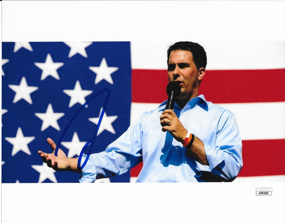 Scott Walker Wisconsin Governor signed 8x10 photo autographed #4 JSA Certified