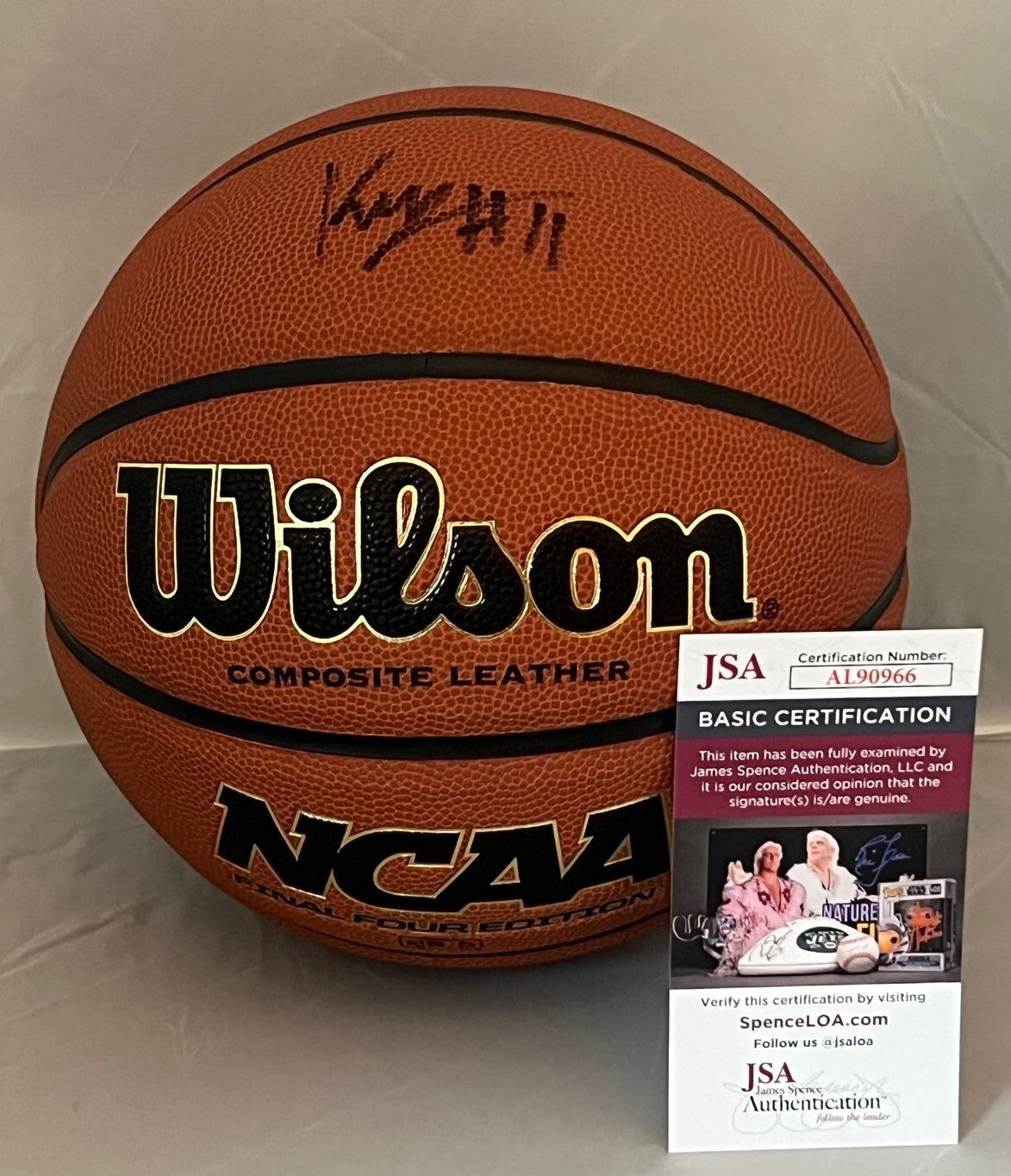 Keyontae Johnson Kansas State Wildcats signed NCAA Basketball Ball JSA