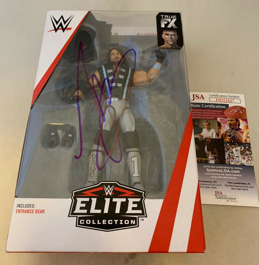 AJ A.J. Styles signed WWE Elite Top Picks Action Figure JSA Authenticated
