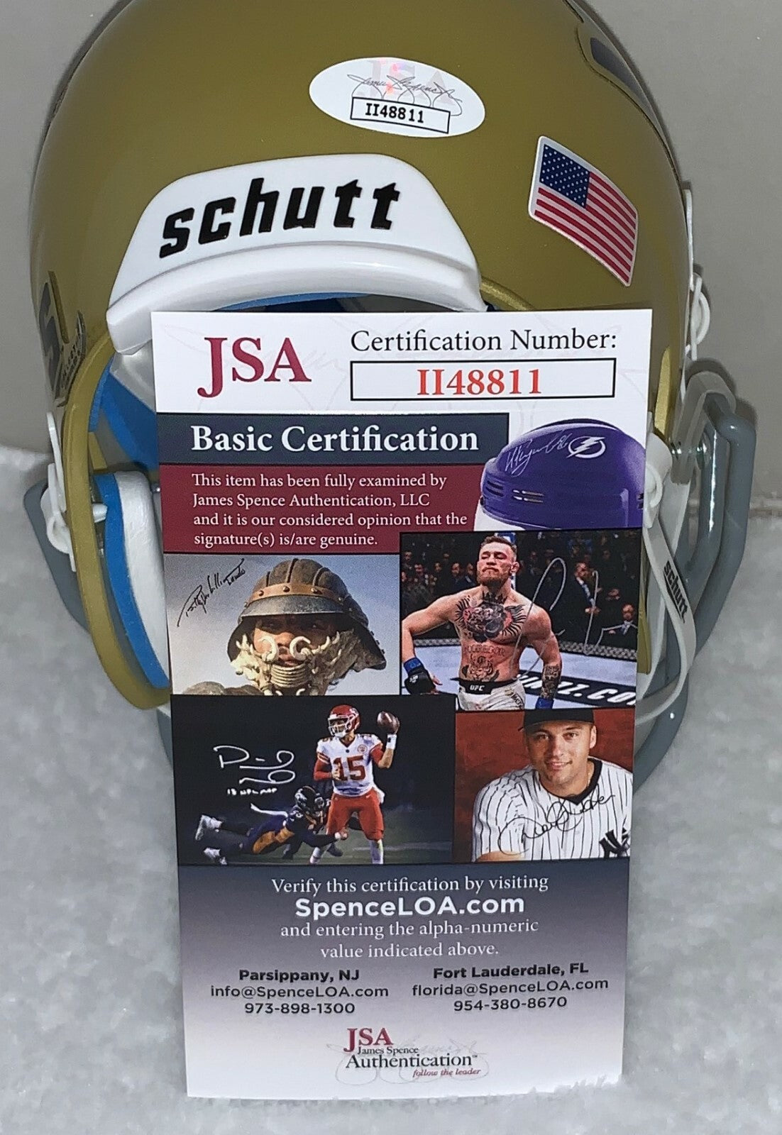 Billy Kilmer Washington Redskins signed UCLA Bruins mini helmet autographed JSA
