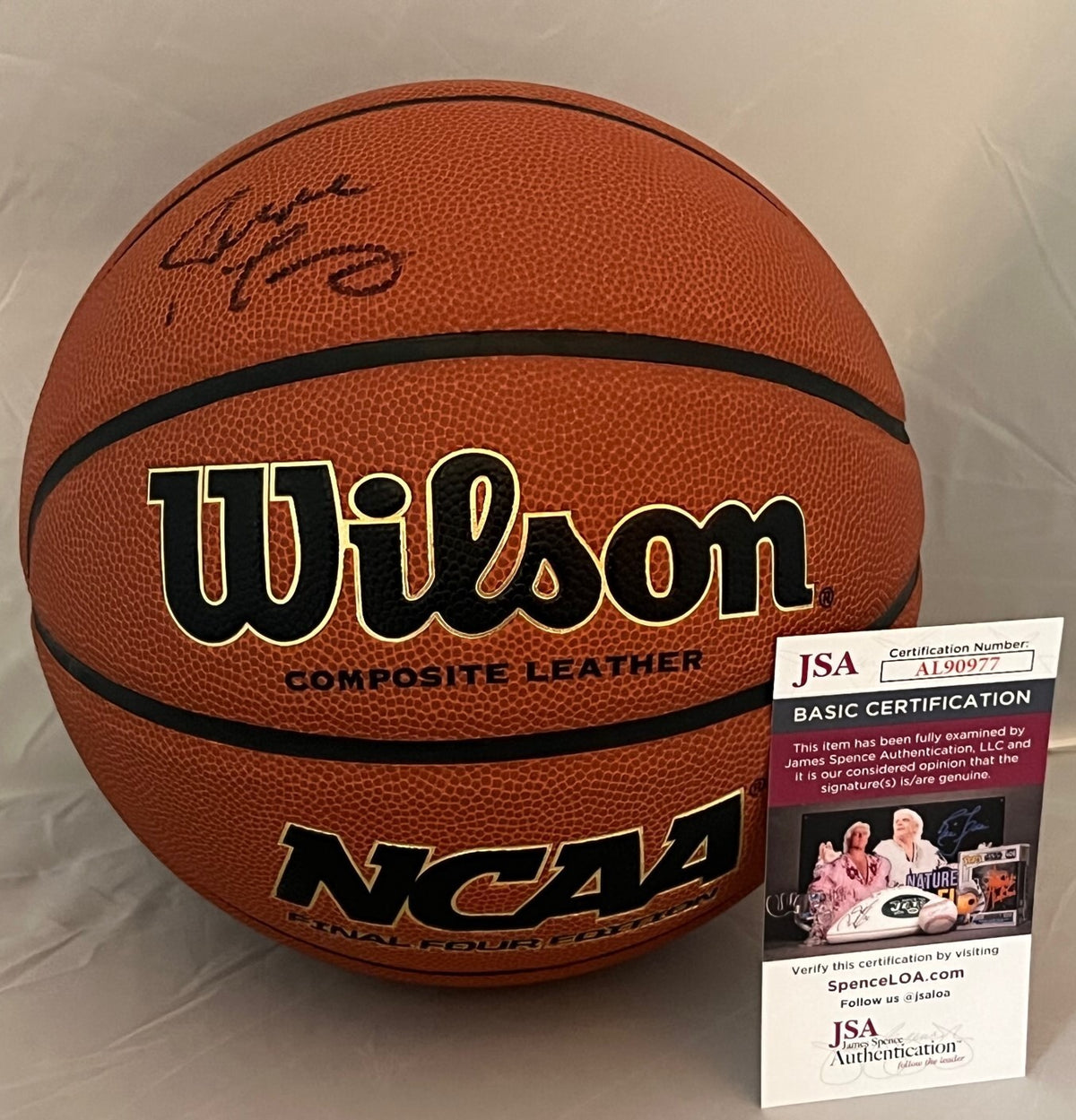 Jerome Tang Kansas State Wildcats signed FS NCAA Basketball Ball autographed JSA