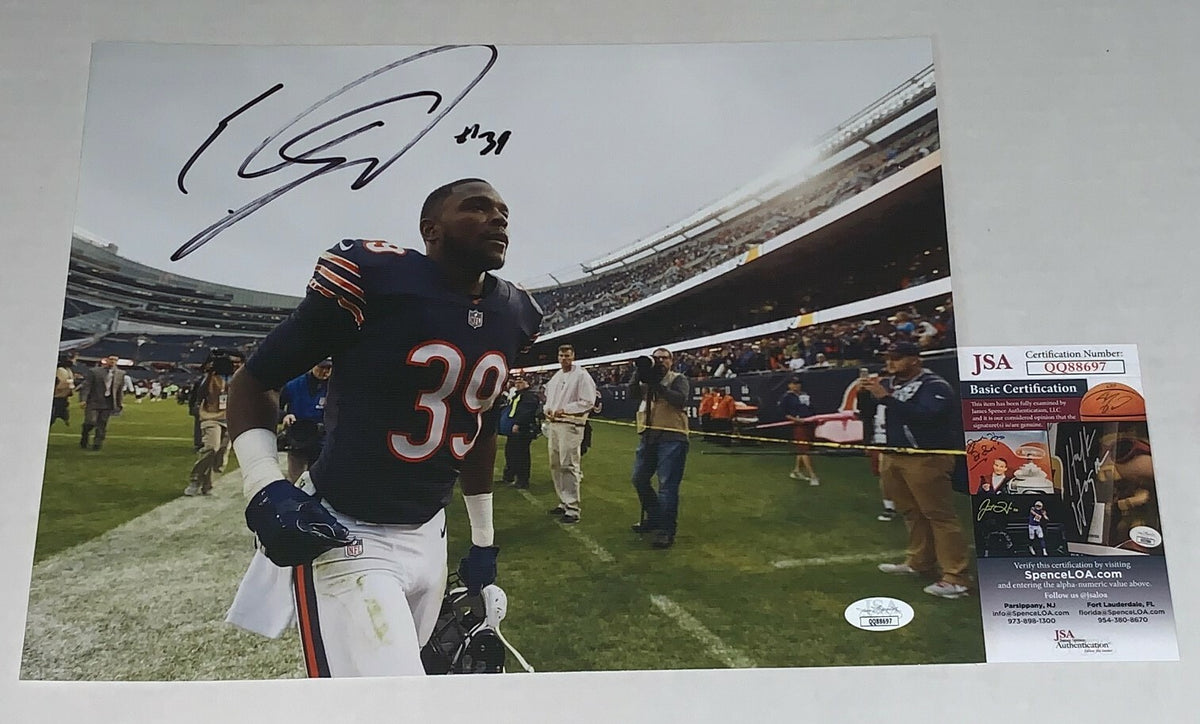 Eddie Jackson signed Chicago Bears 11x14 photo autographed JSA