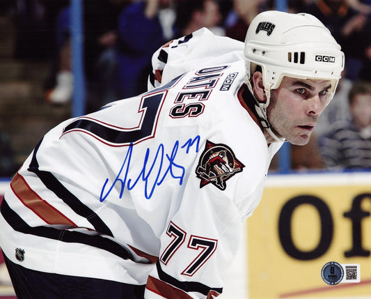Adam Oates signed Edmonton Oilers 8x10 photo autographed Beckett Witnessed
