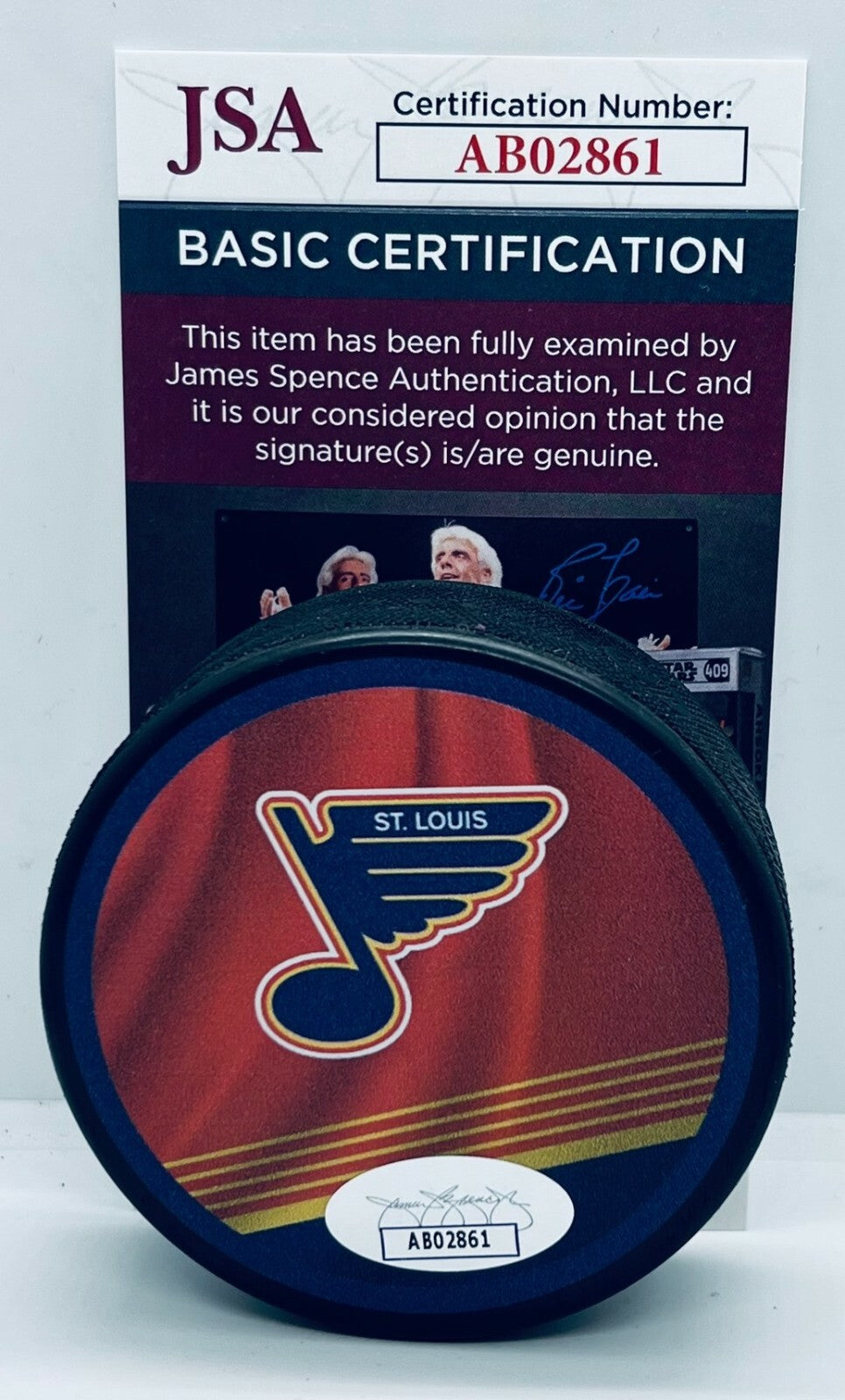 Vladimir Tarasenko signed St. Louis Blues Reverse Retro Puck autographed JSA