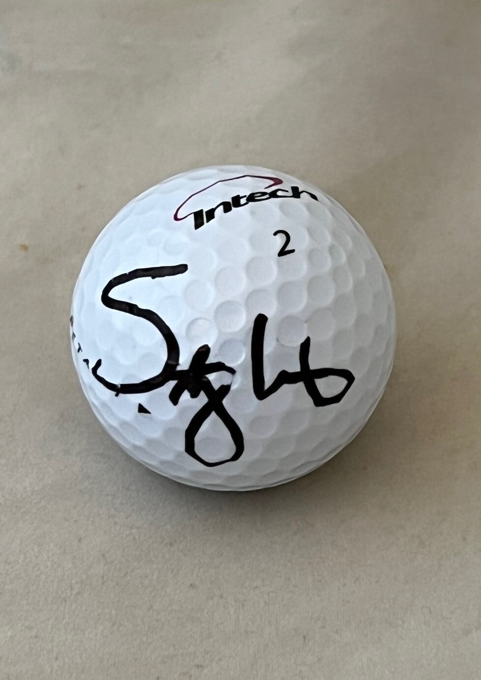 Stacy Lewis LPGA signed Intech Golf Ball autographed