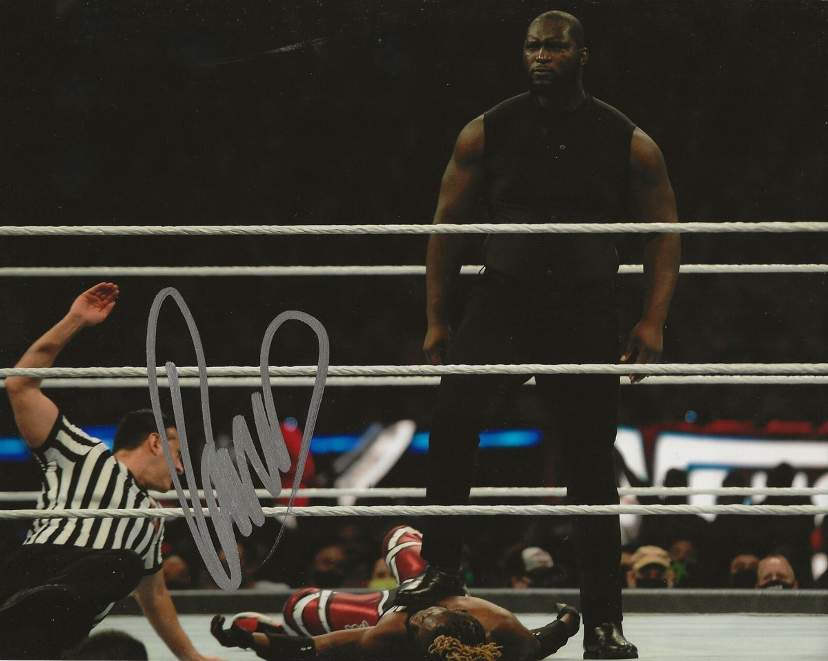 Omos WWE signed Wrestling 8x10 photo autographed