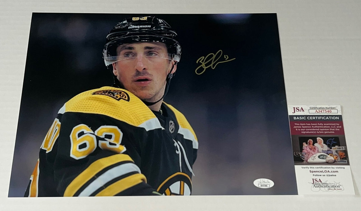 Brad Marchand signed Boston Bruins 11x14 photo autographed 2 JSA