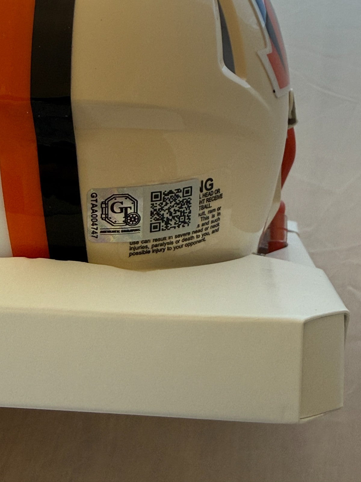 Ken Anderson signed Cincinnati Bengals Retro mini helmet autographed GT COA