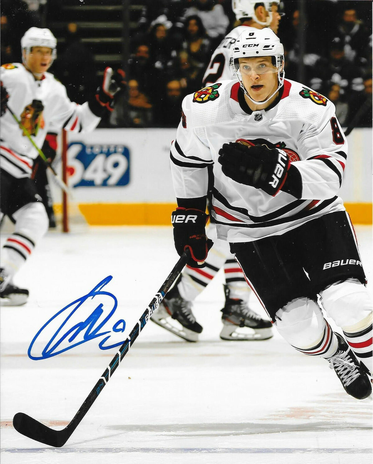 Dominik Kubalik signed Chicago Blackhawks 8x10 photo autographed Hawks 4 