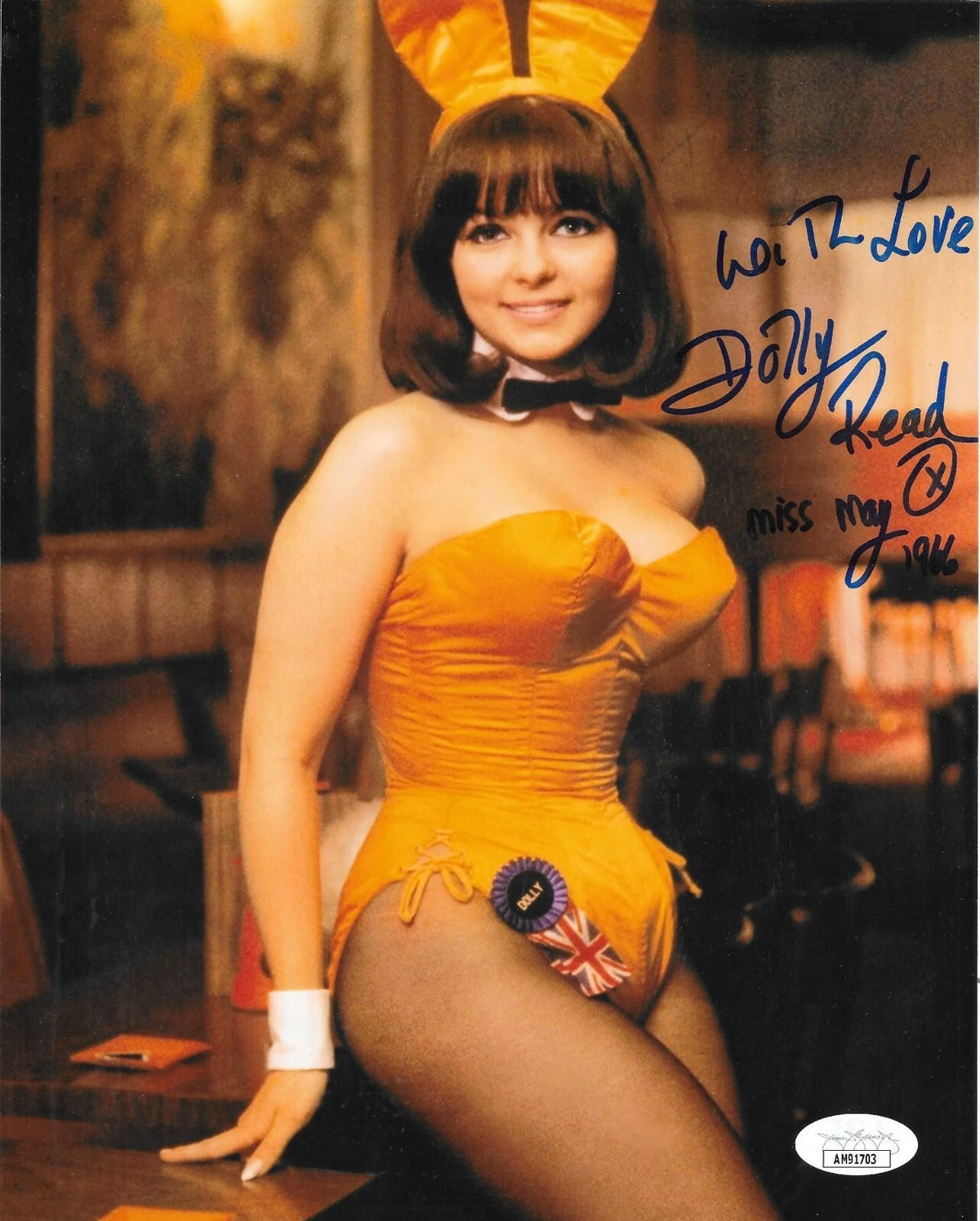 Dolly Read Playboy Playmate Miss May 1966 signed 8x10 photo autographed JSA 2