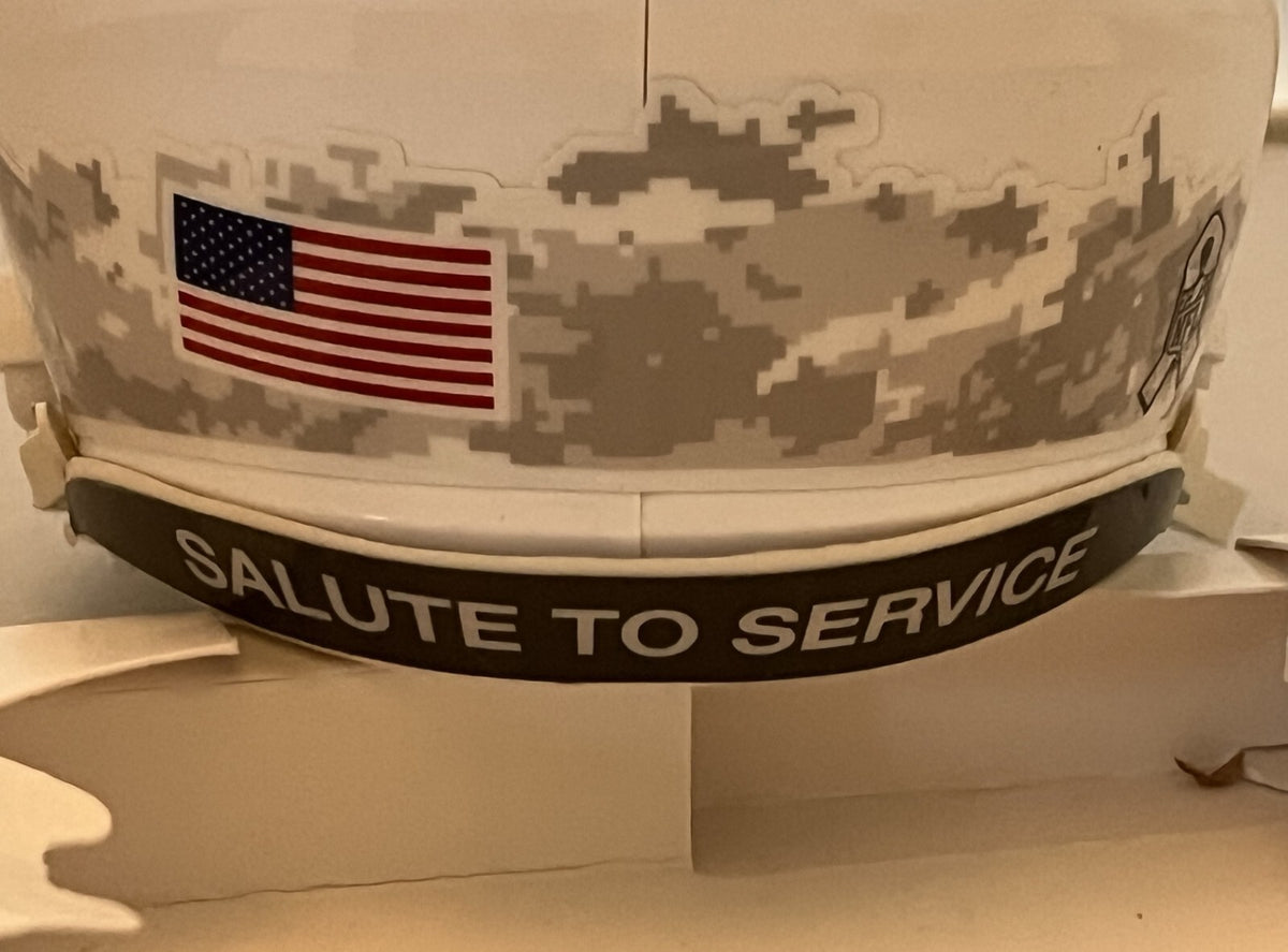 Tory Taylor signed Chicago Bears Salute To Service mini helmet Beckett Witnessed