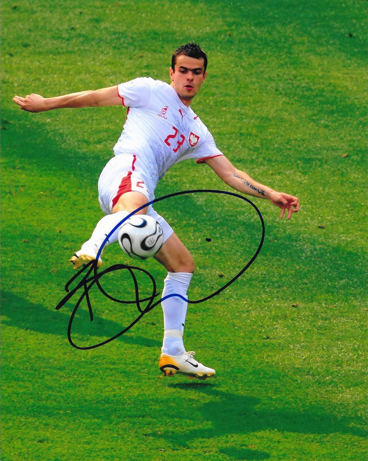 Pawel Brozek signed Team Poland World Cup 8x10 photo autographed #2