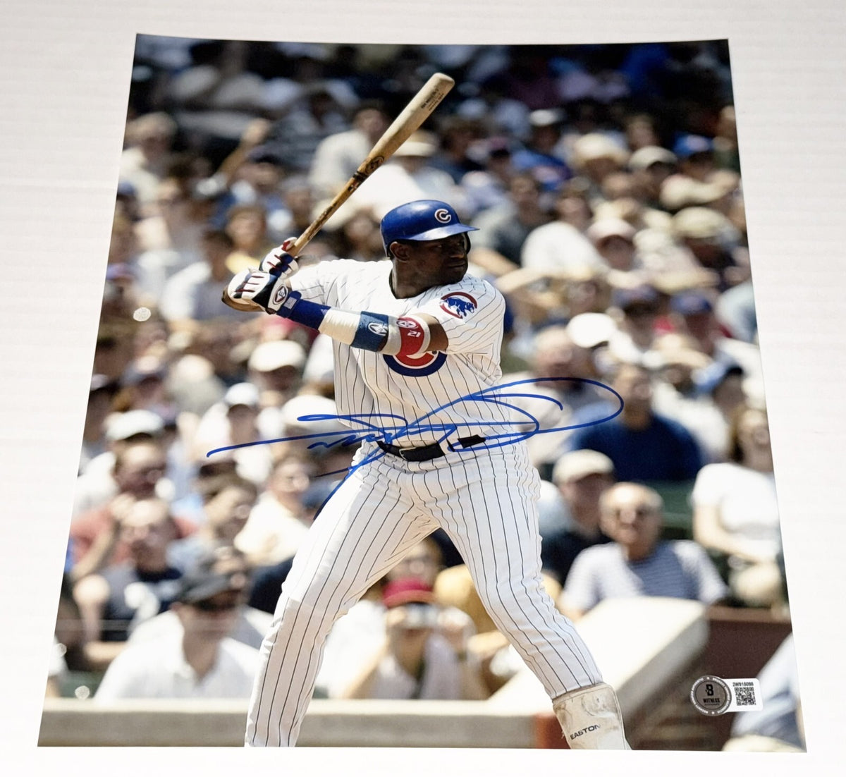 Sammy Sosa signed Chicago Cubs 11x14 photo autographed #4 Beckett Witnessed