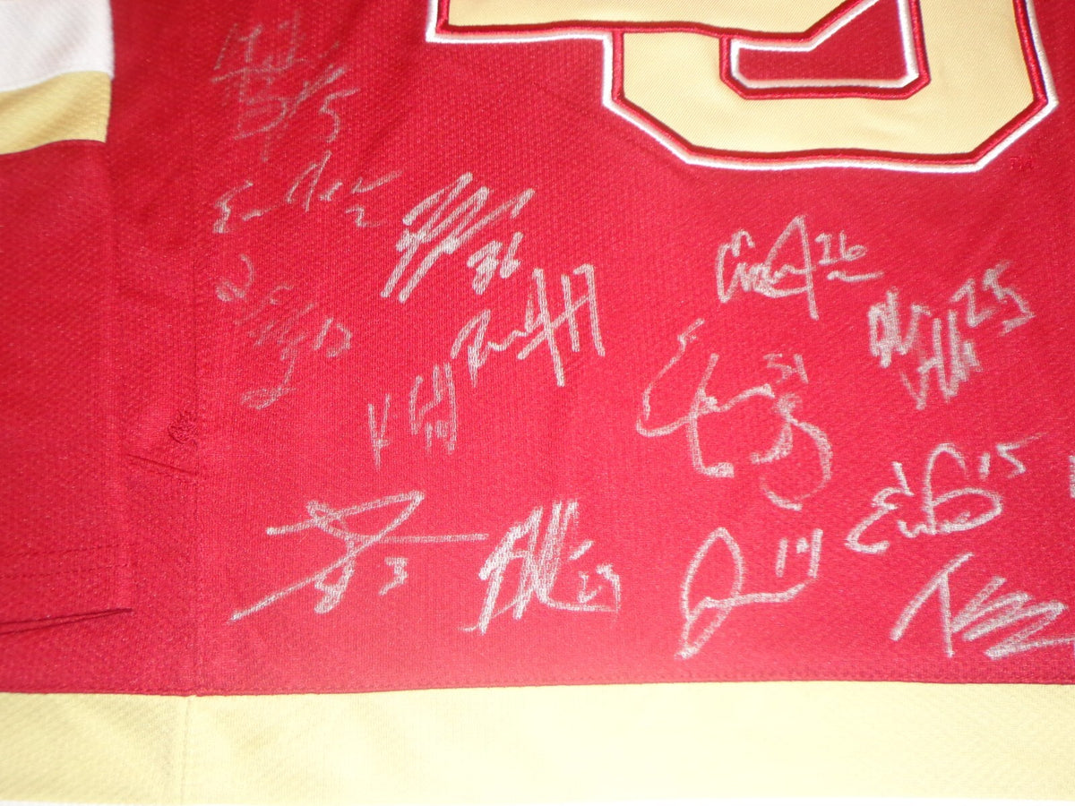 Denver Pioneers 2017 team signed jersey autographed Henrik Borgstrom, Butcher 