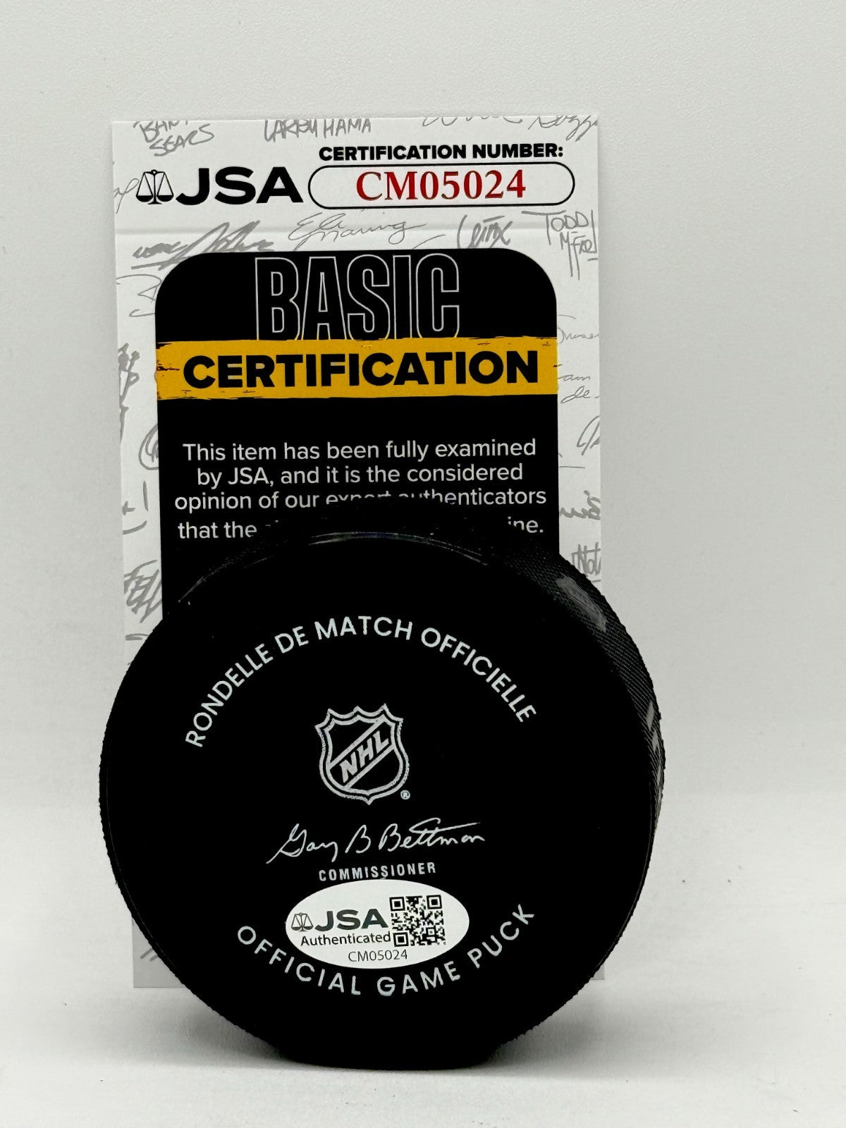 Sergei Murashov signed Pittsburgh Penguins Official Game Puck autographed JSA