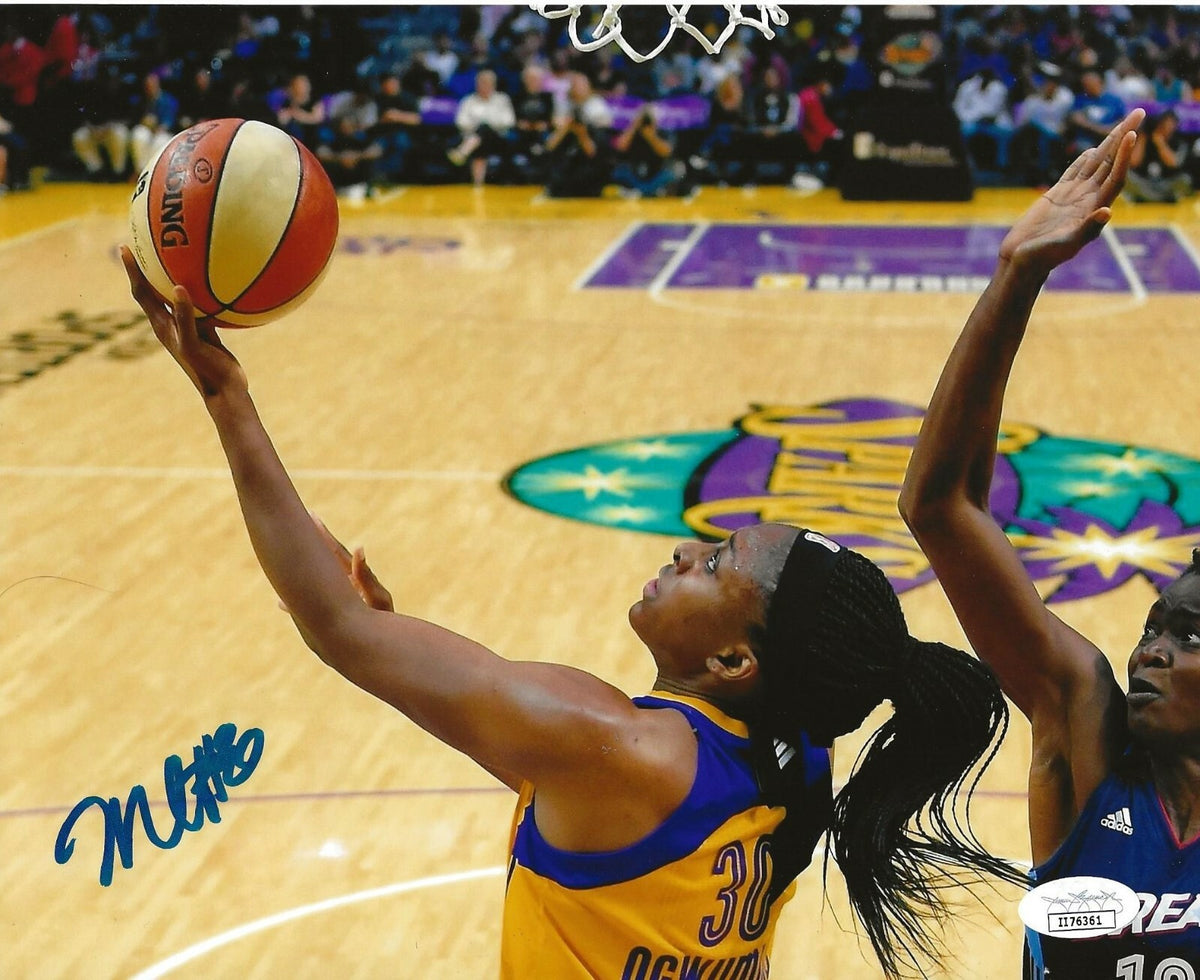 Nneka Ogwumike signed Los Angeles Sparks 8x10 photo autographed LA JSA