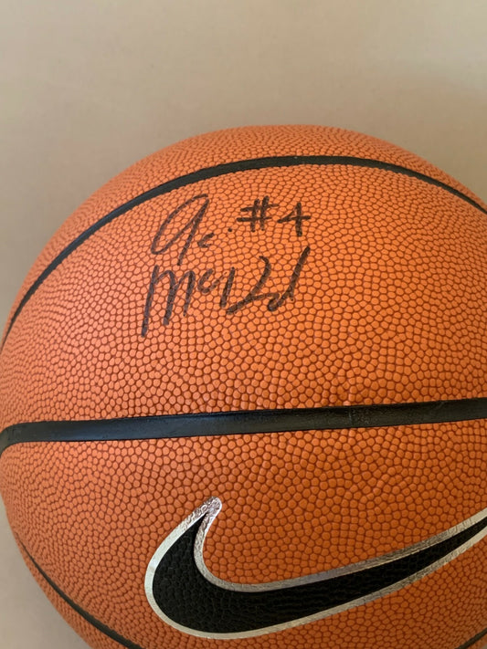 Aari McDonald Arizona Wildcats signed Nike Elite Basketball Ball ATL Dream JSA