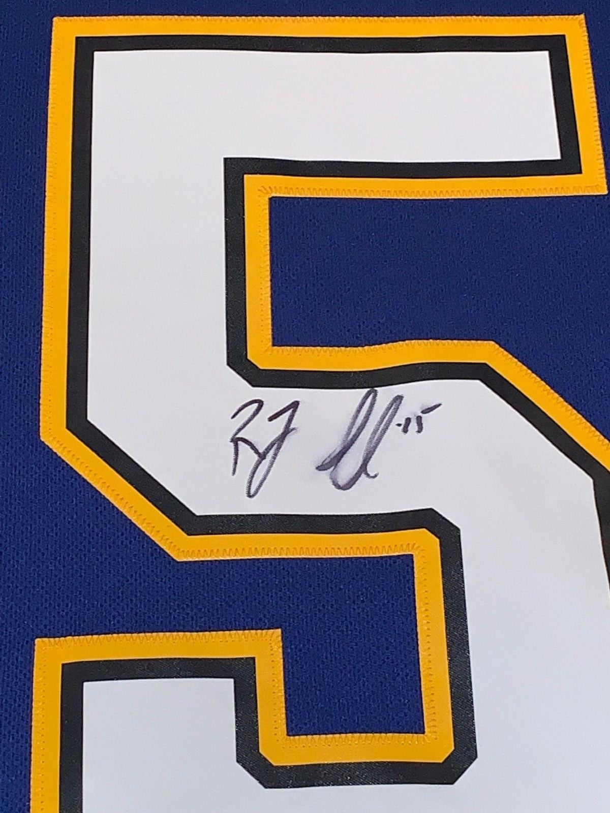 Robby Fabbri signed St. Louis Blues Adidas Authentic Adizero jersey JSA 