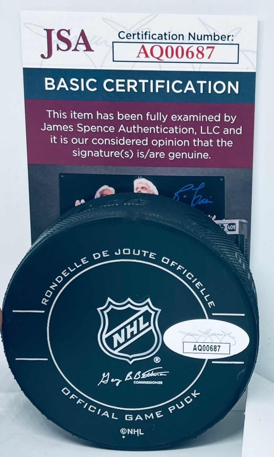 Logan Cooley signed Arizona Coyotes Official Game Puck autographed JSA