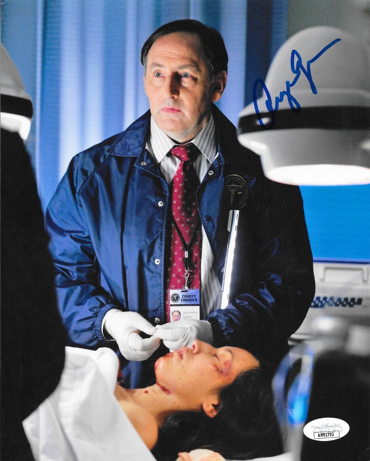 Arye Gross signed Castle 8x10 photo autographed M.E. Sidney Perlmutter #2 JSA