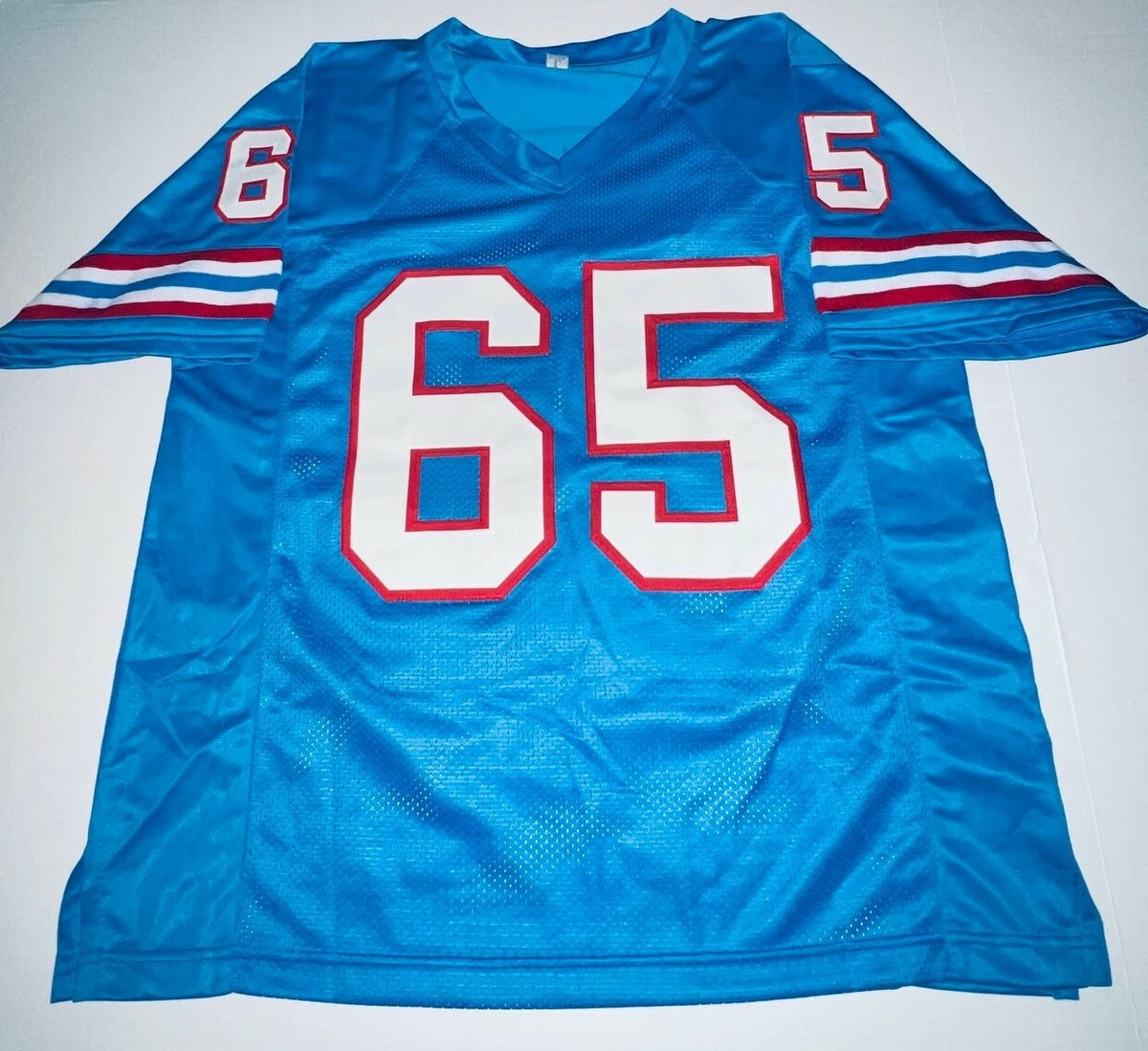Elvin Bethea Houston Oilers signed Custom jersey autographed W/ HOF Inscrip. JSA