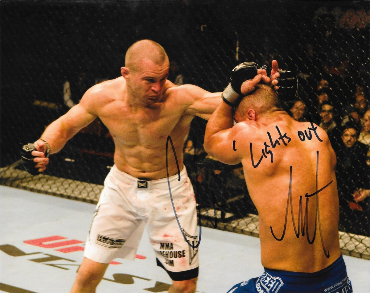 Chris Lytle Lights Out signed UFC 8x10 photo autographed #5