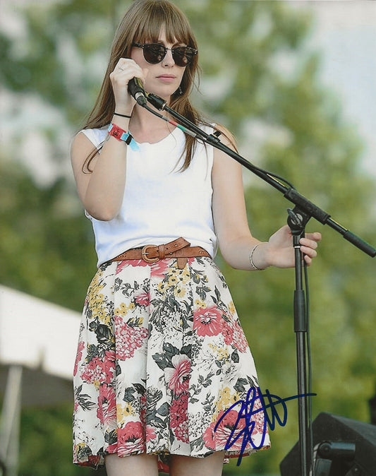 Zoe Manville Portugal. The Man signed 8x10 photo autographed #2