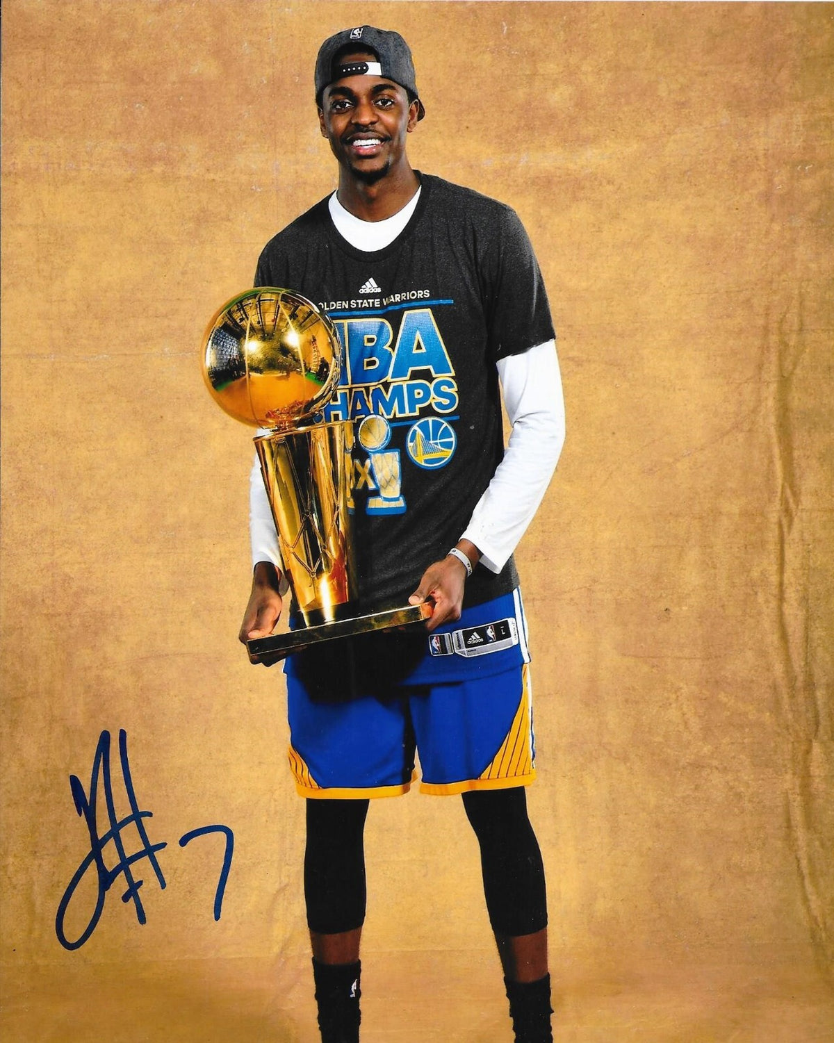 Justin Holiday signed Golden State Warriors Champs 8x10 photo autographed #2