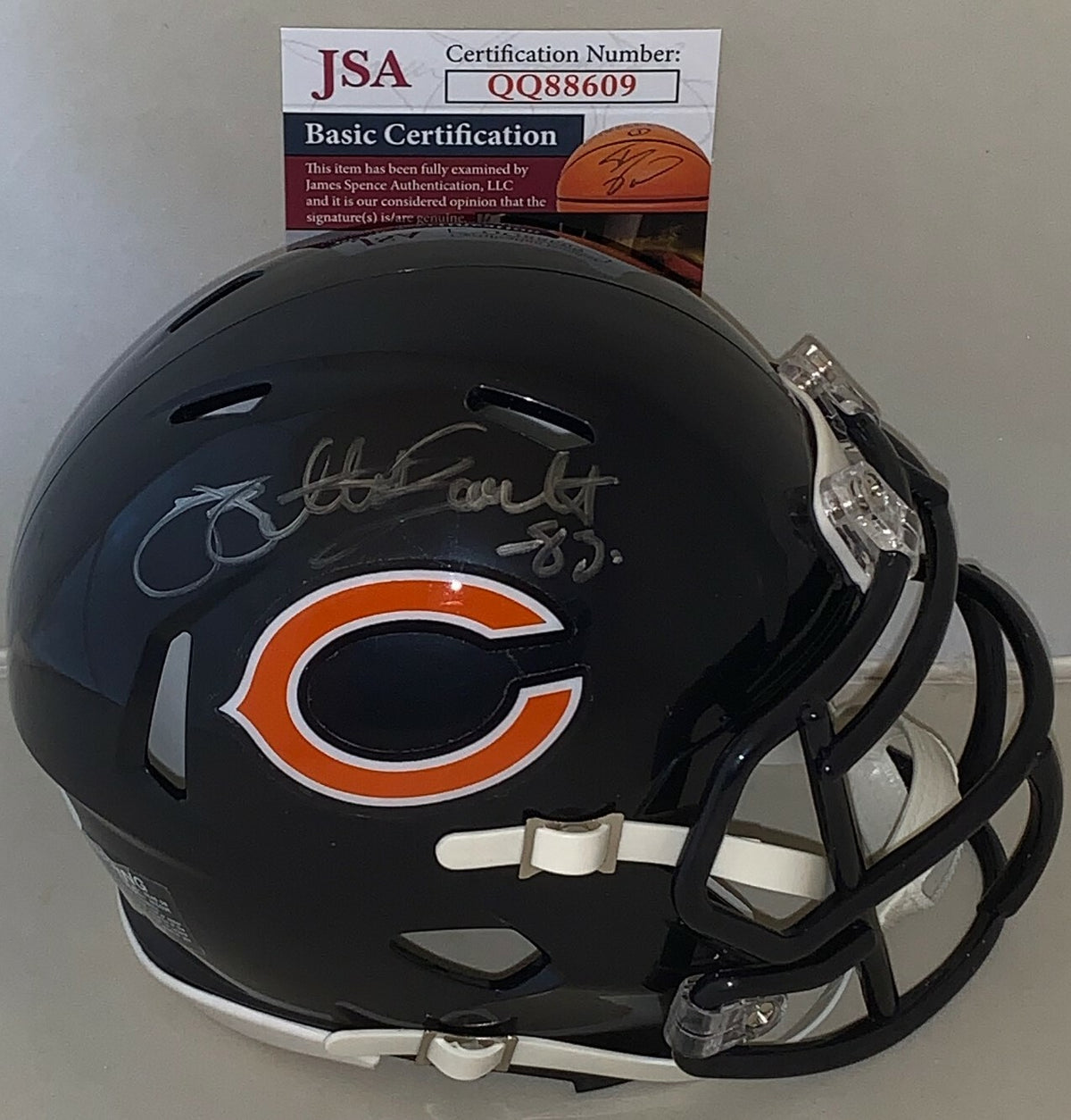 Willie Gault signed Chicago Bears Speed mini helmet autographed JSA