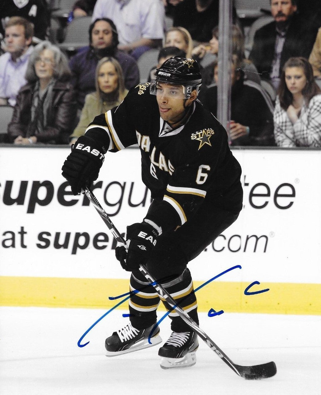 Trevor Daley Pittsburgh Penguins signed Dallas Stars 8x10 photo