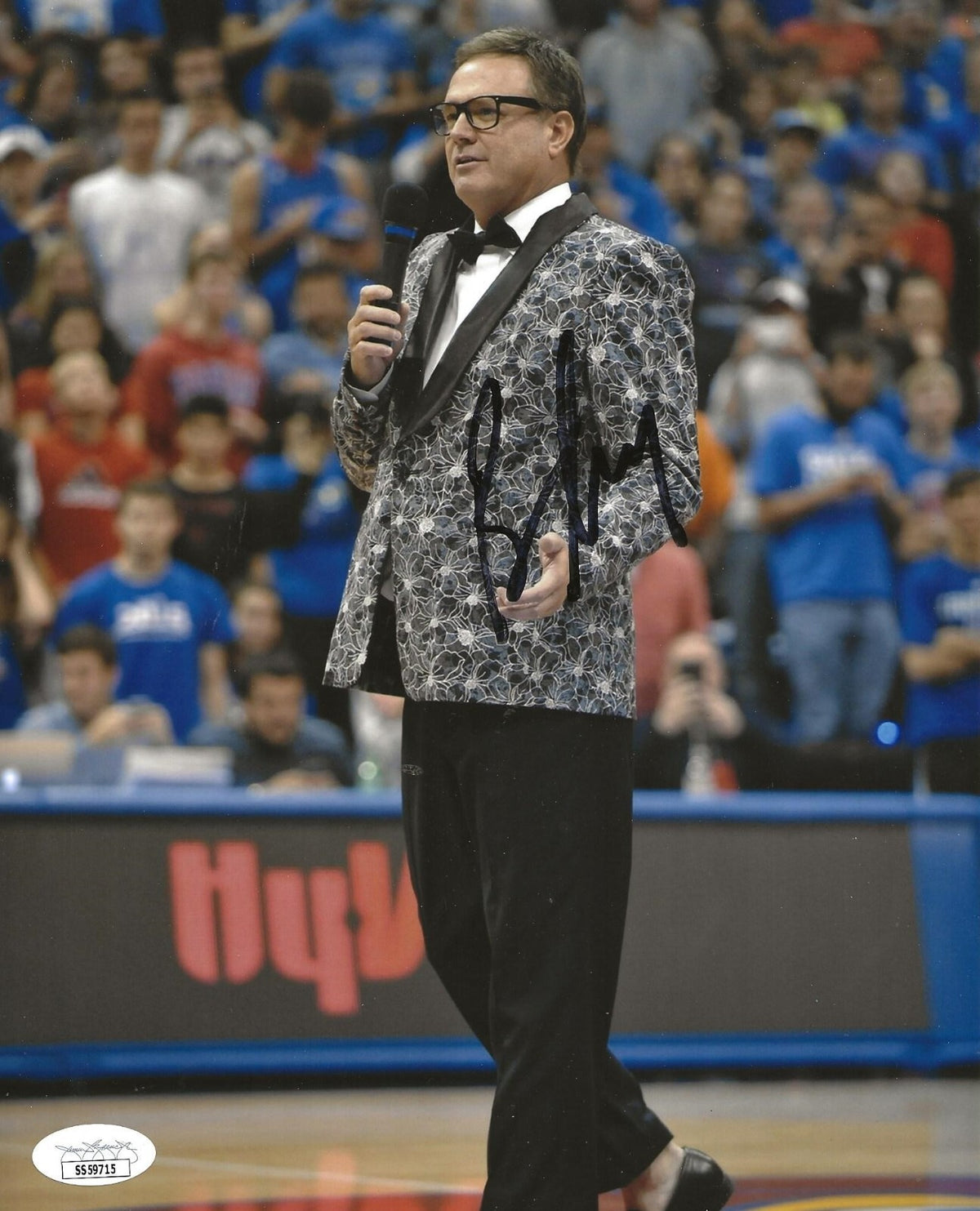 Bill Self signed Kansas Jayhawks 8x10 photo autographed JSA
