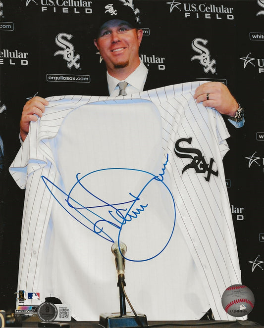 Adam Dunn signed Chicago White Sox 8x10 photo autographed Beckett COA