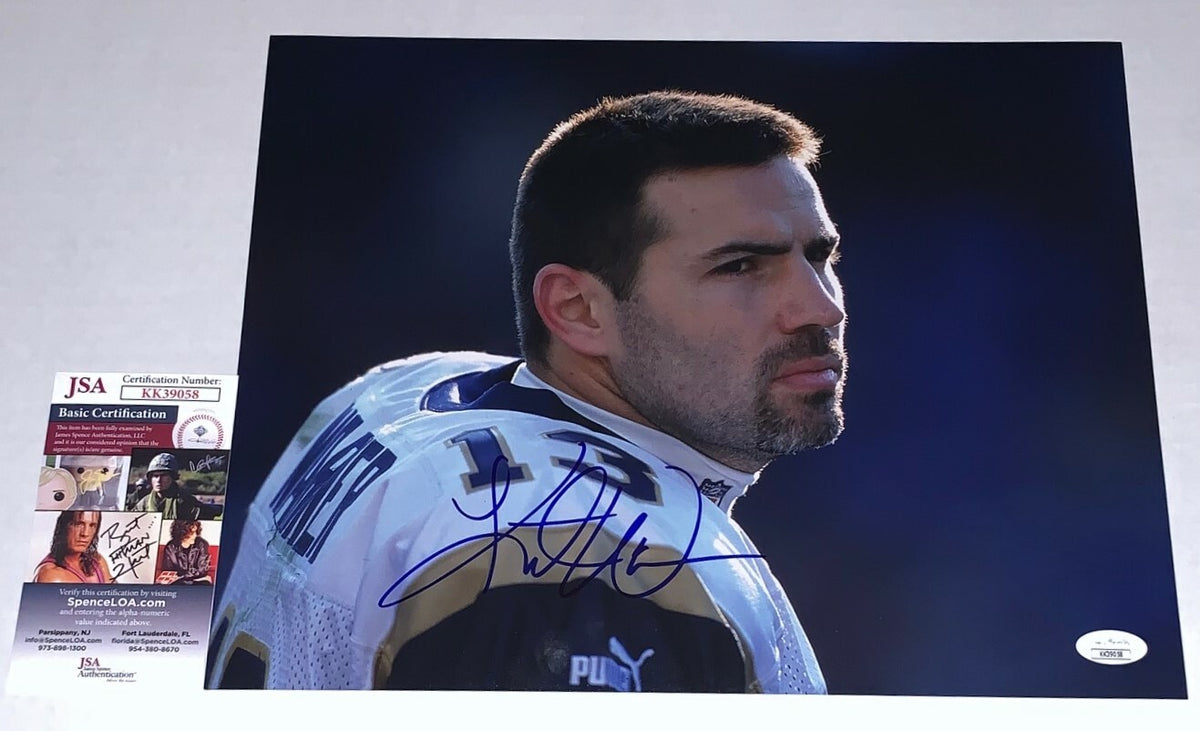 Kurt Warner signed St. Louis Rams 11x14 photo autographed 4 JSA