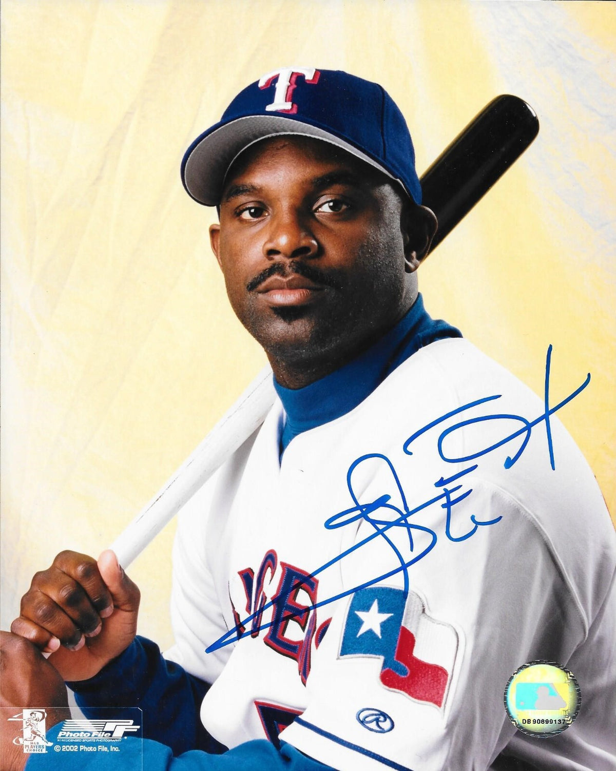 Carl Everett signed Texas Rangers 8x10 photo autographed 2
