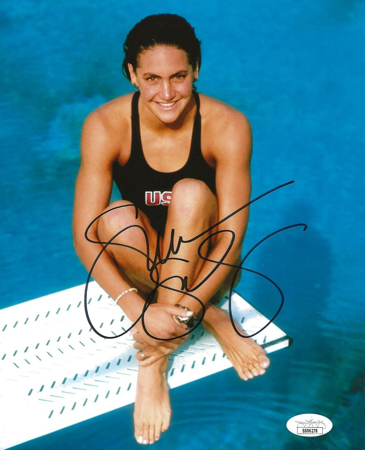 Summer Sanders Team USA Olympics Swimming 8x10 photo autographed JSA  